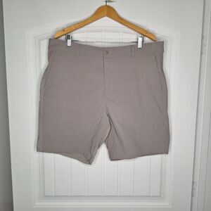 Marsh Wear Shorts Mens 40 Gray Outdoors Fishing Casual 8" Inseam Flat Front
